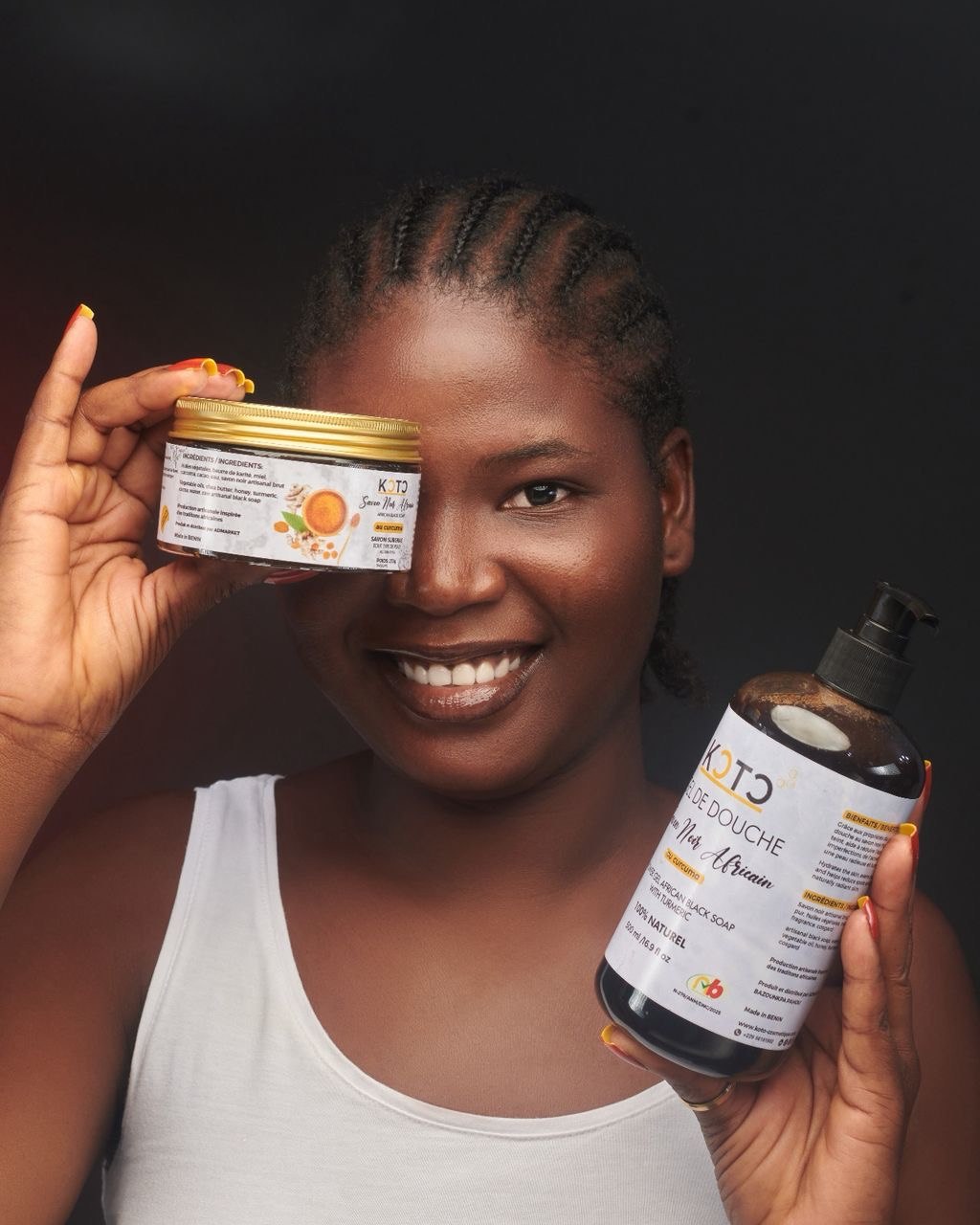 Savon noir africain KÔTÔ curcuma